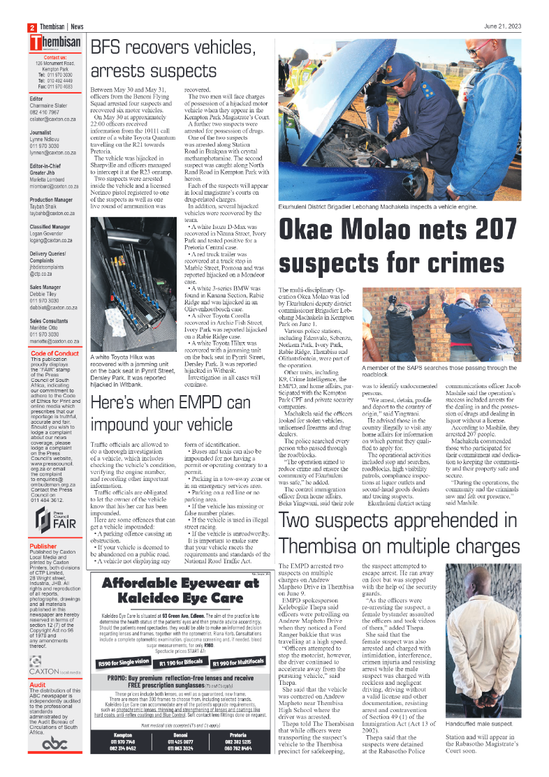 The Thembisan 21 June 2023 page 2