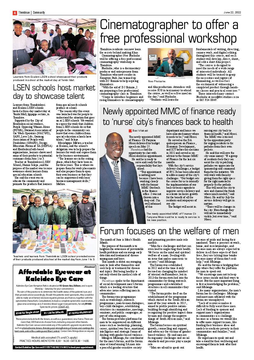 The Thembisan 22 June 2022 page 4