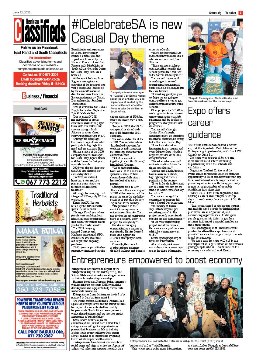 The Thembisan 22 June 2022 page 7
