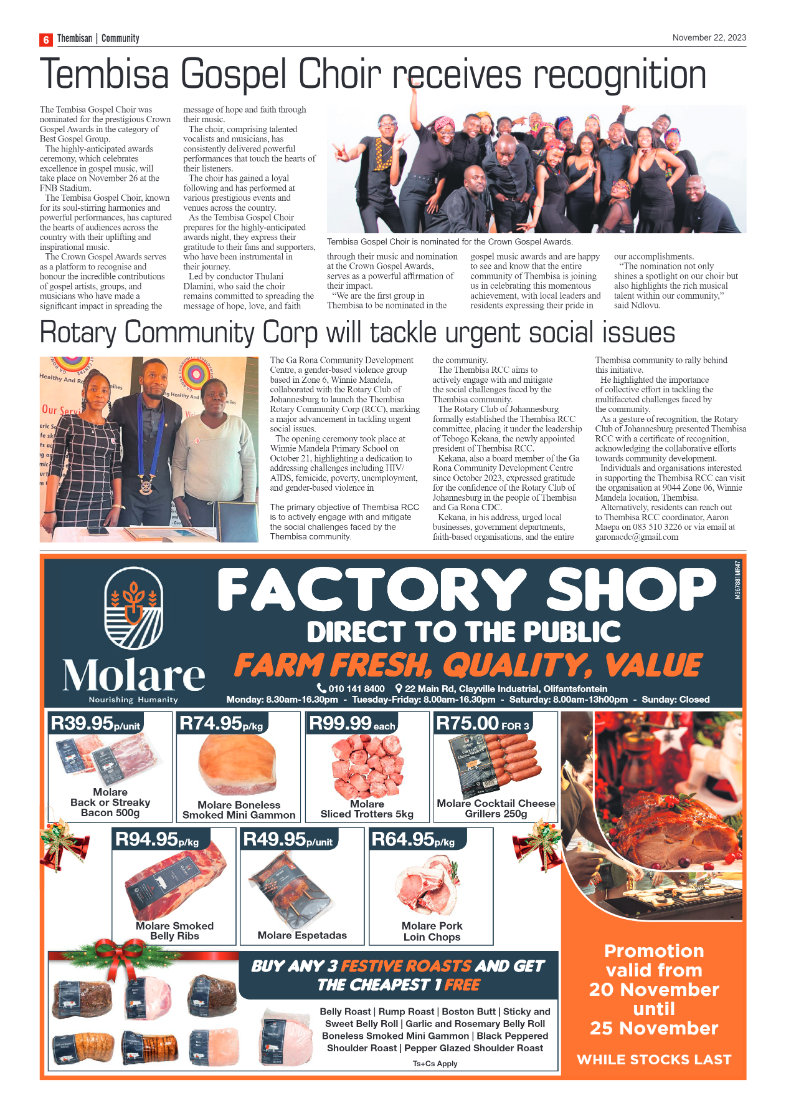The Thembisan 22 November 2023 page 6