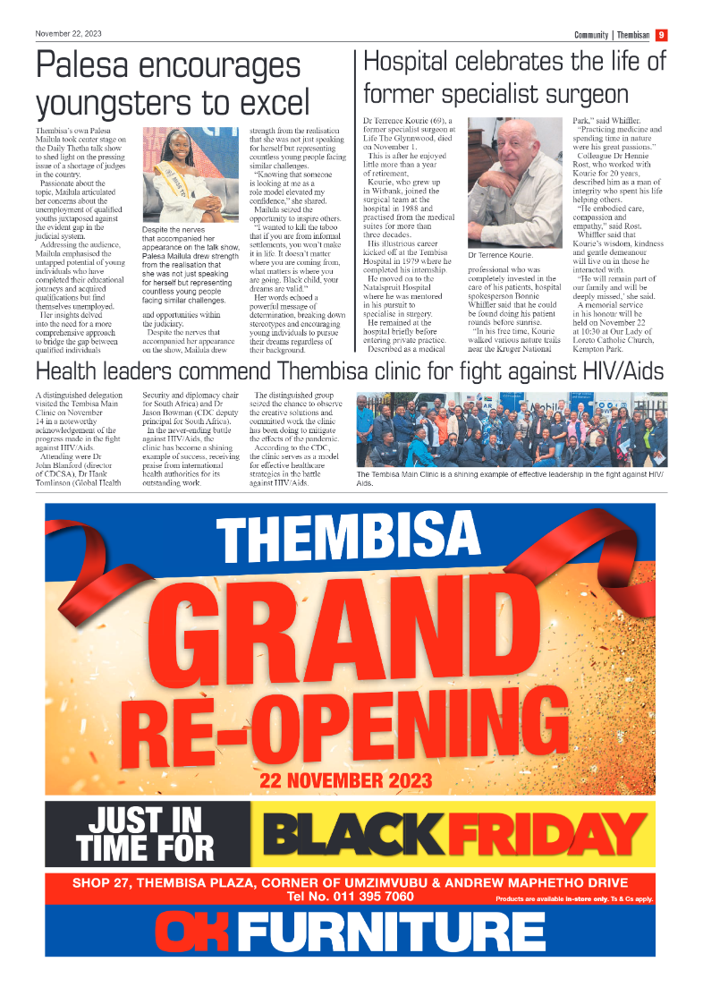 The Thembisan 22 November 2023 page 9