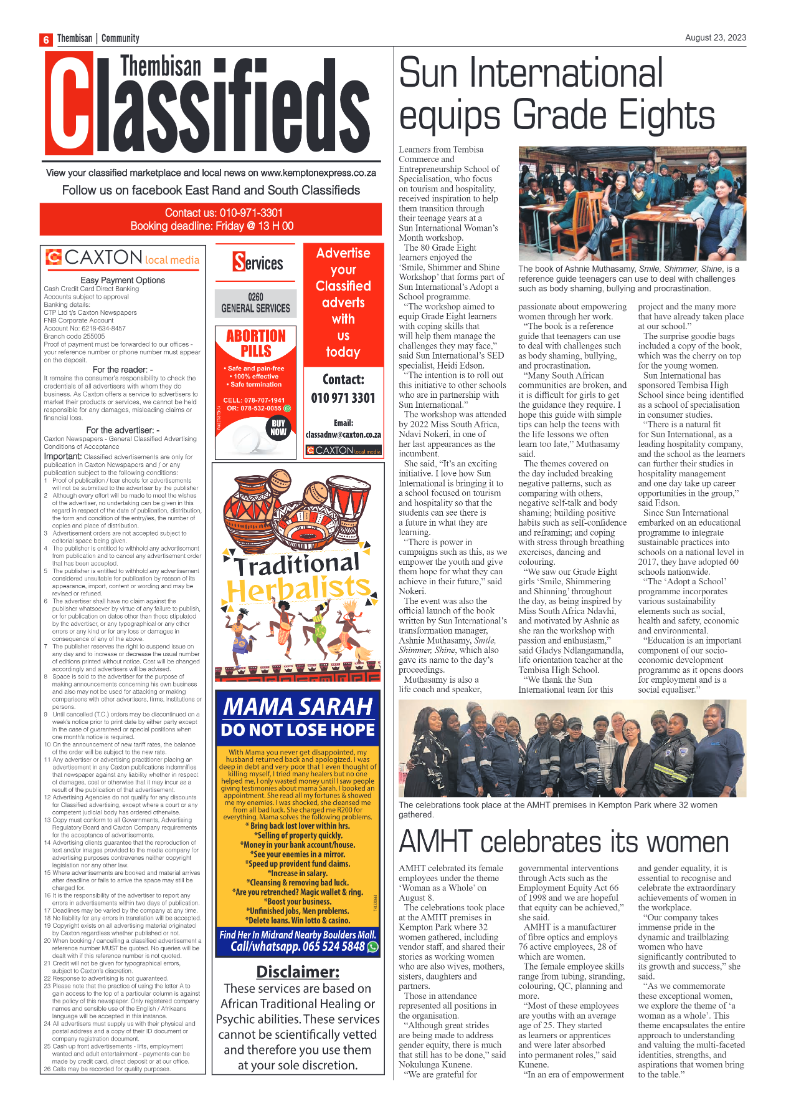 The Thembisan 23 August 2023 page 6