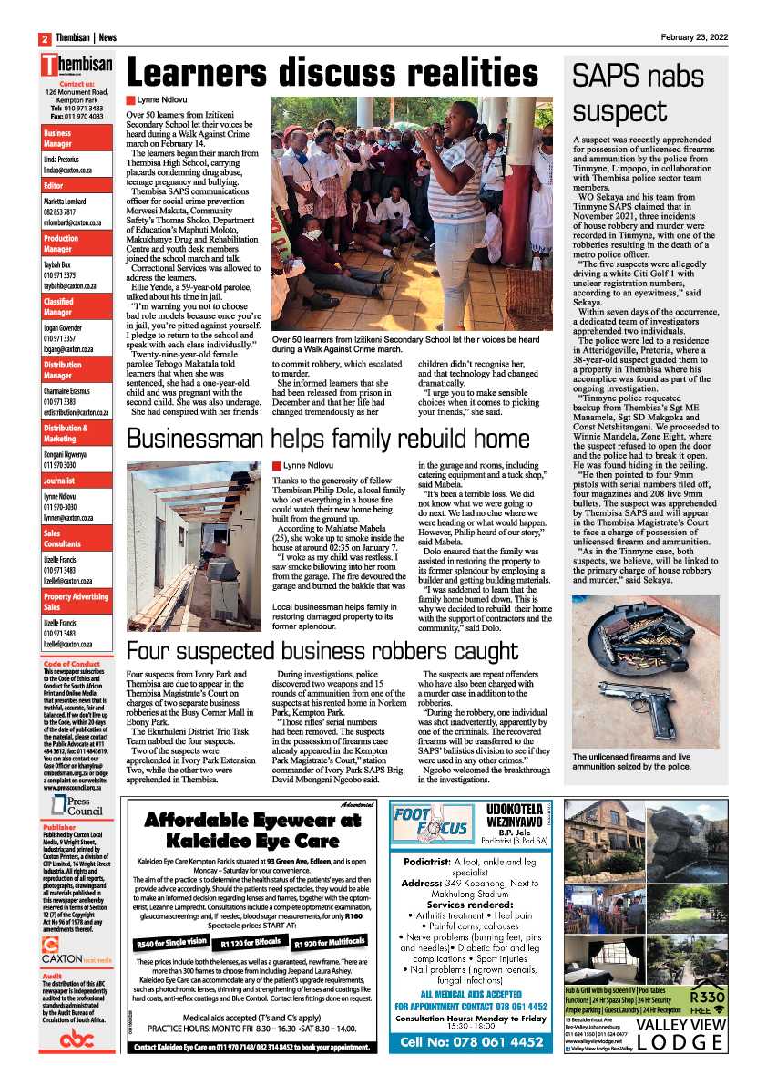 The Thembisan 23 February 2022 page 2