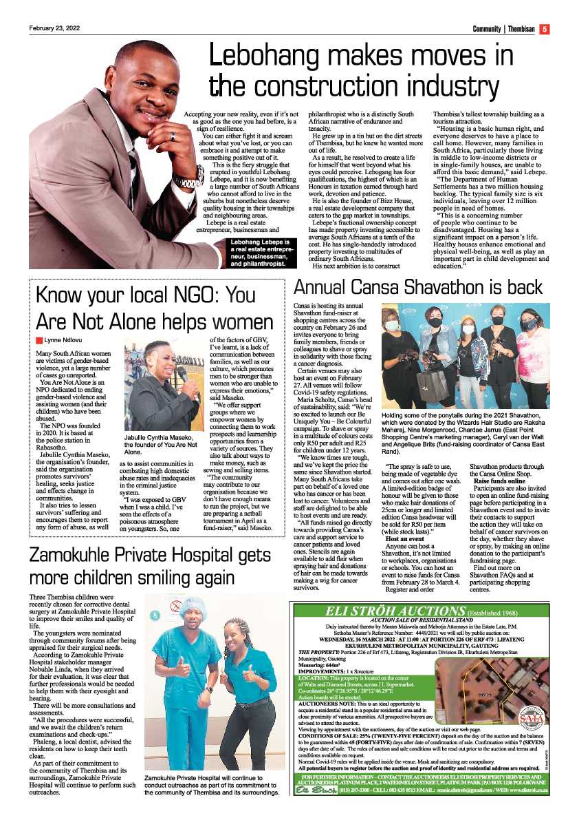The Thembisan 23 February 2022 page 5