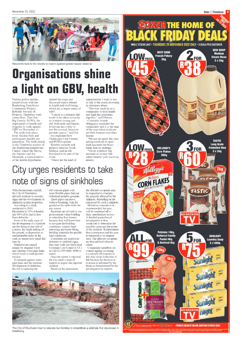 The Thembisan 23 Nov 2022 page 5