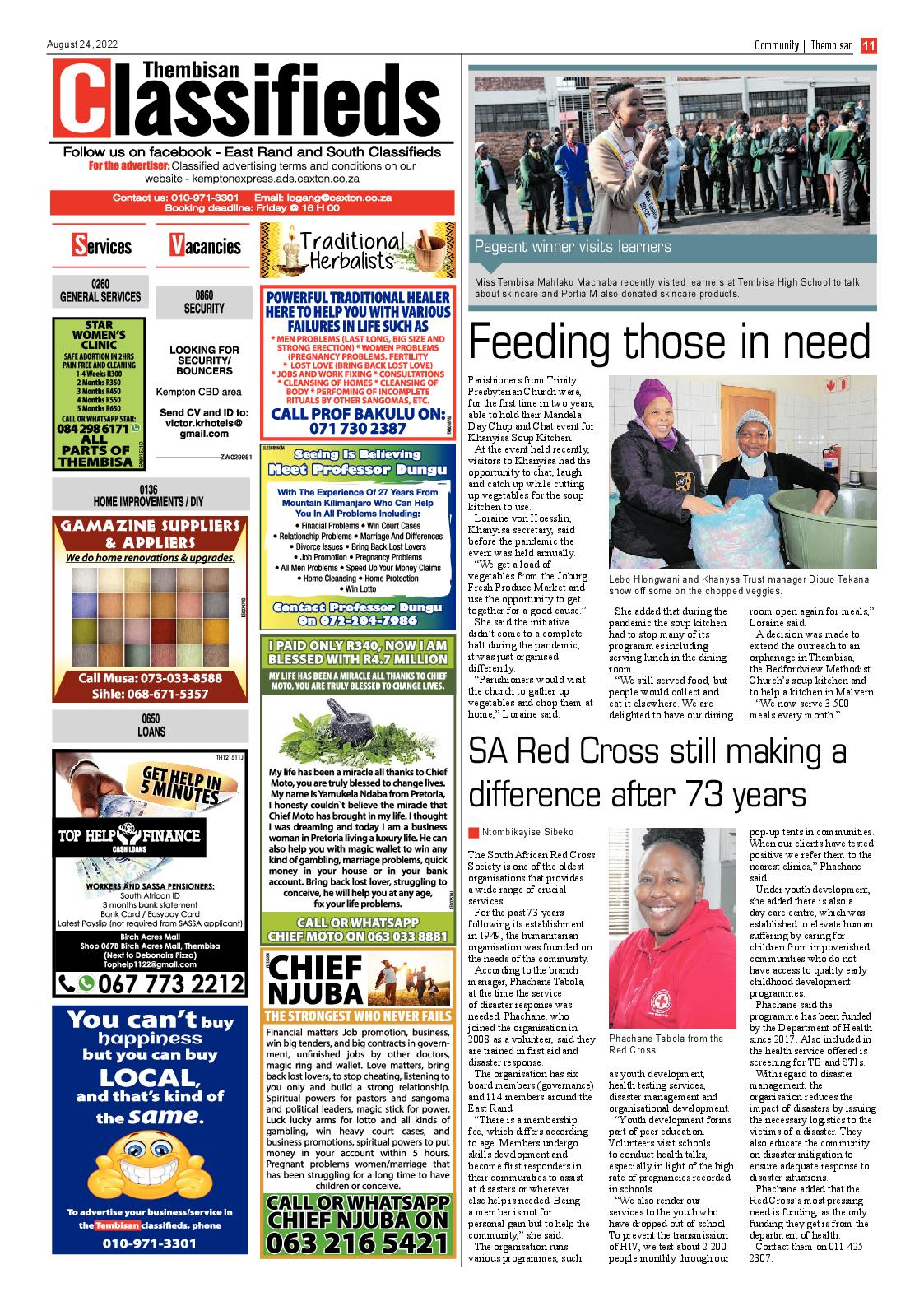 The Thembisan 24 Aug 2022 page 13