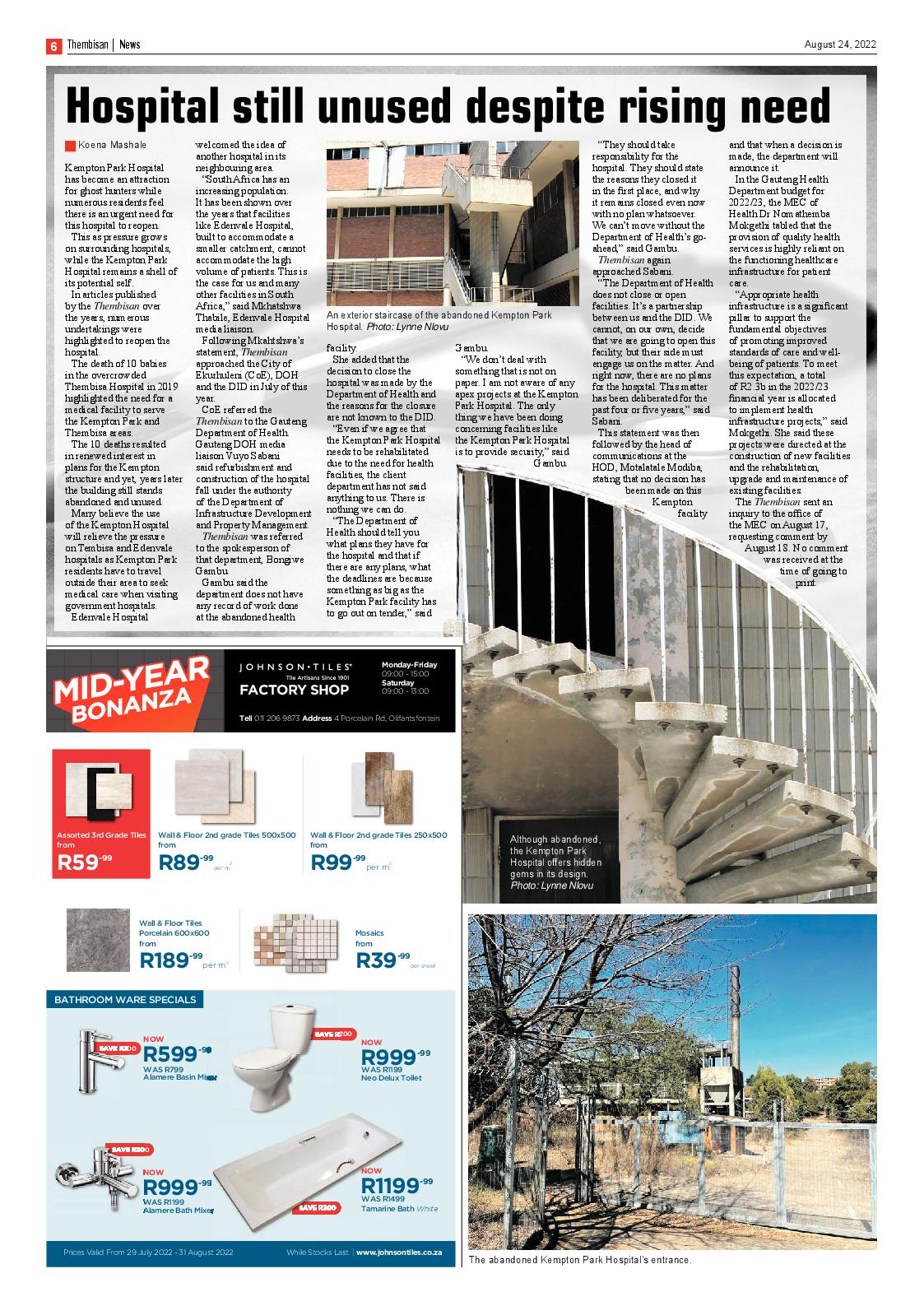 The Thembisan 24 Aug 2022 page 8