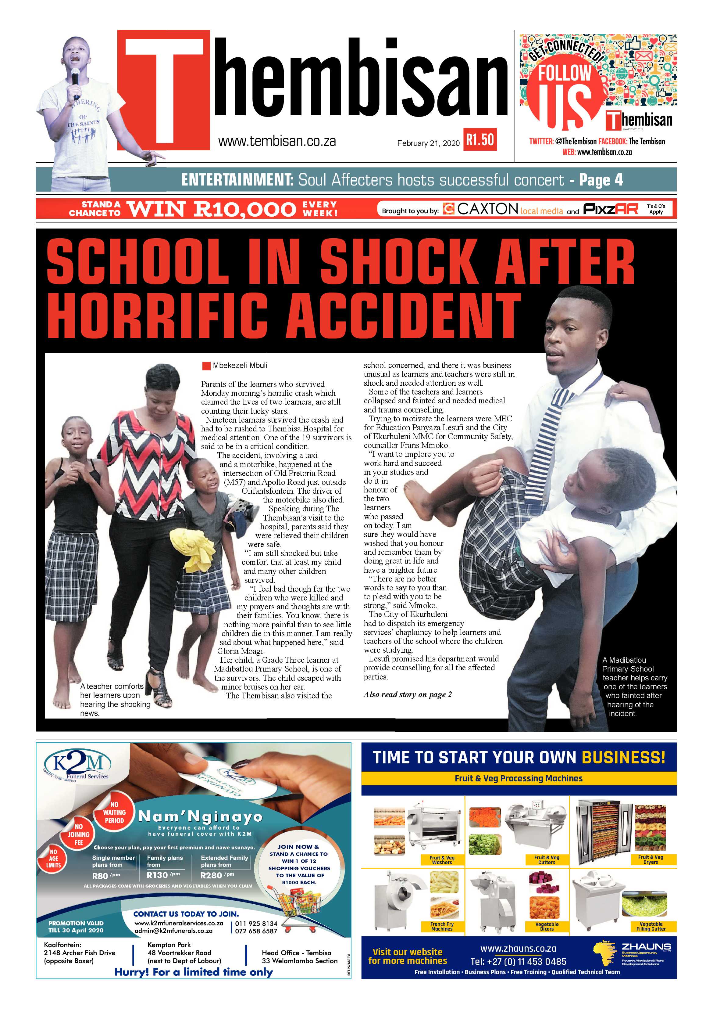 The Thembisan 24 February 2020 page 1