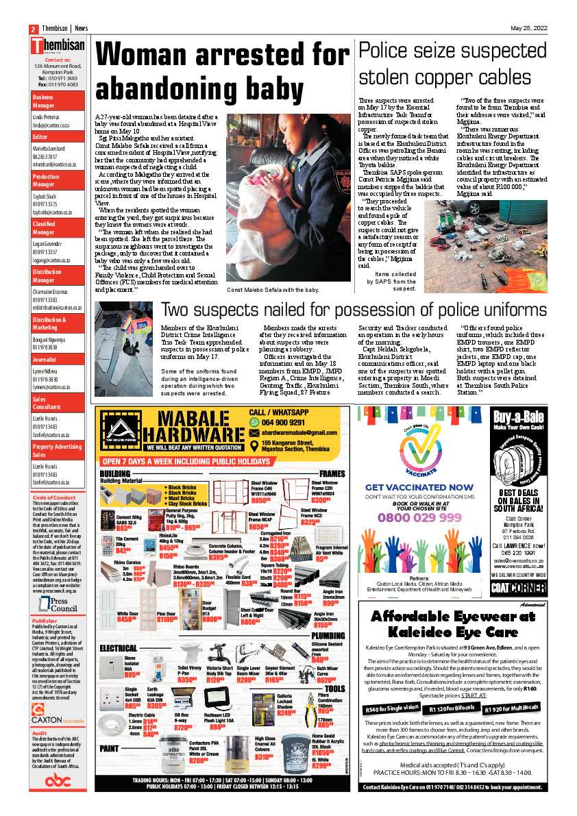 The Thembisan 25 May 2022 page 2