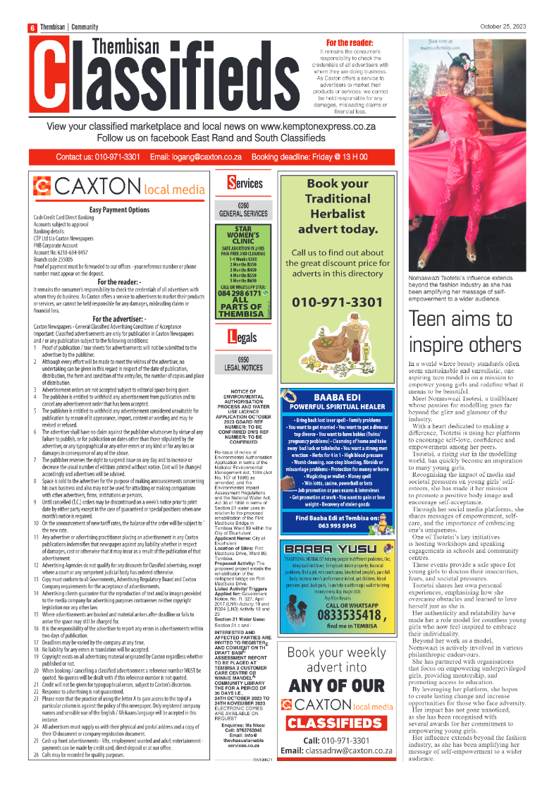 The Thembisan 25 October 2023 page 6