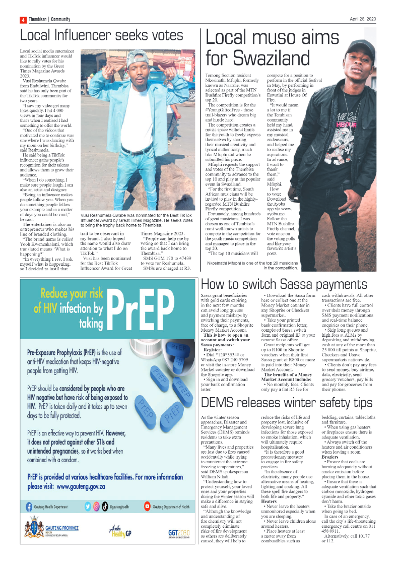 The Thembisan 26 April 2023 page 4