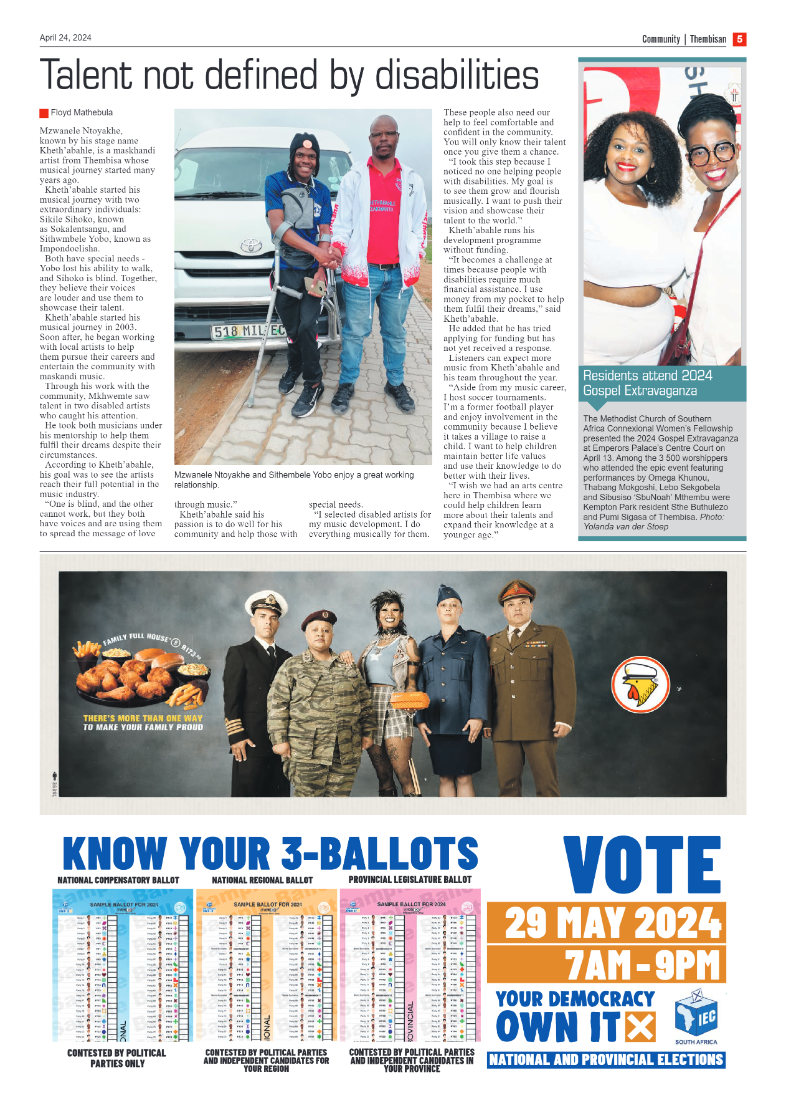 The Thembisan 26 April 2024 page 5