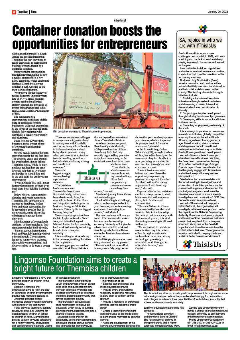 The Thembisan 26 January 2022 page 6