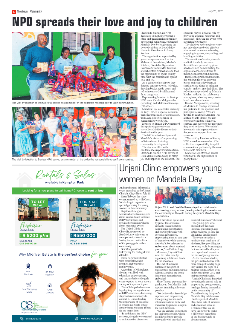 The Thembisan 26 July 2023 page 4