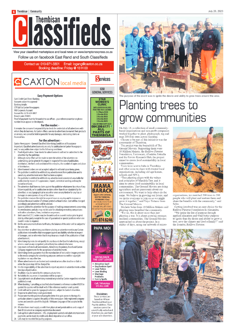 The Thembisan 26 July 2023 page 6