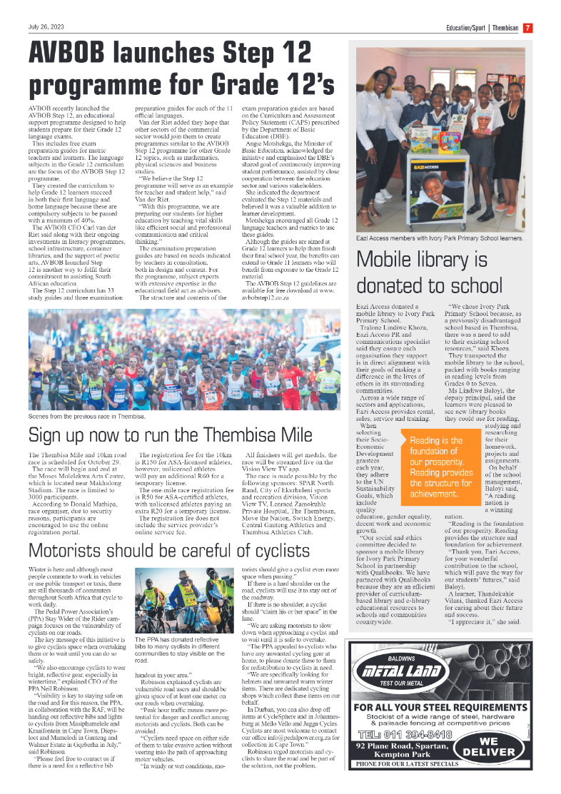 The Thembisan 26 July 2023 page 7