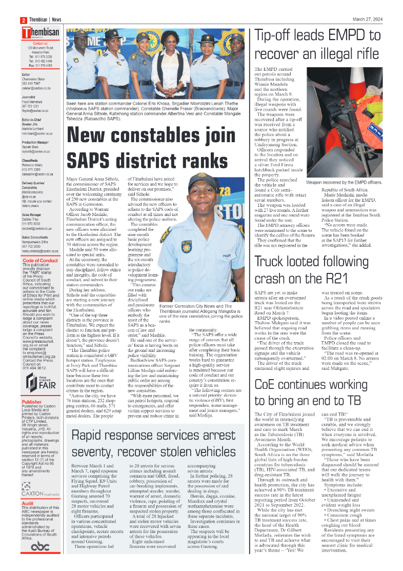 The Thembisan 26 March 2024 page 2