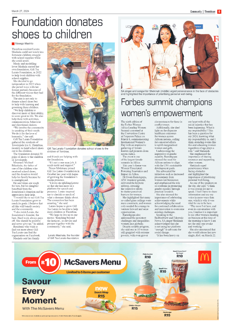 The Thembisan 26 March 2024 page 5