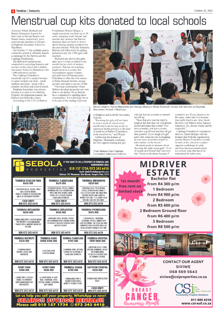 The Thembisan 26 Oct 2022 page 4