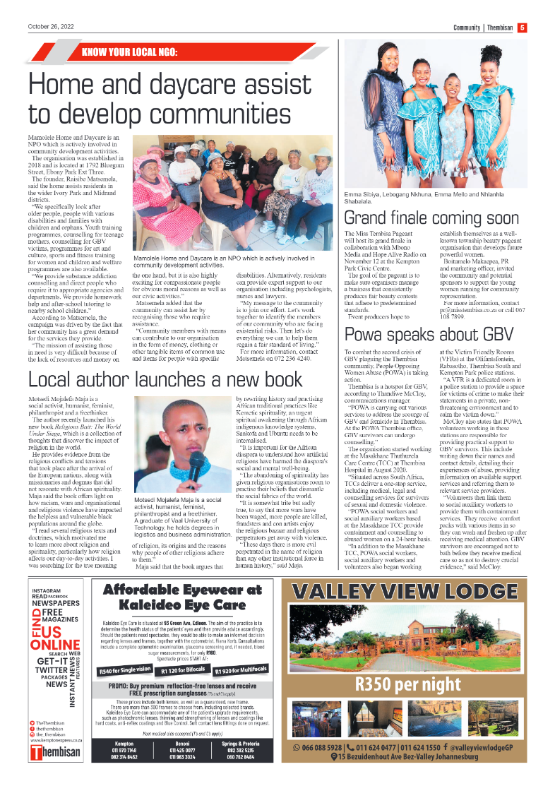 The Thembisan 26 Oct 2022 page 5