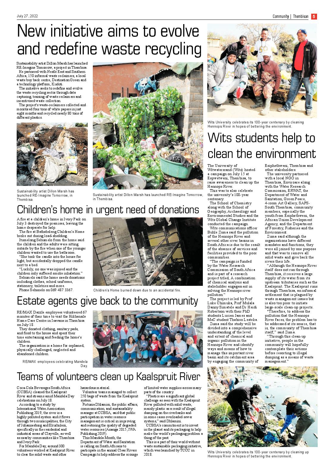 The Thembisan 27 July 2022 page 5