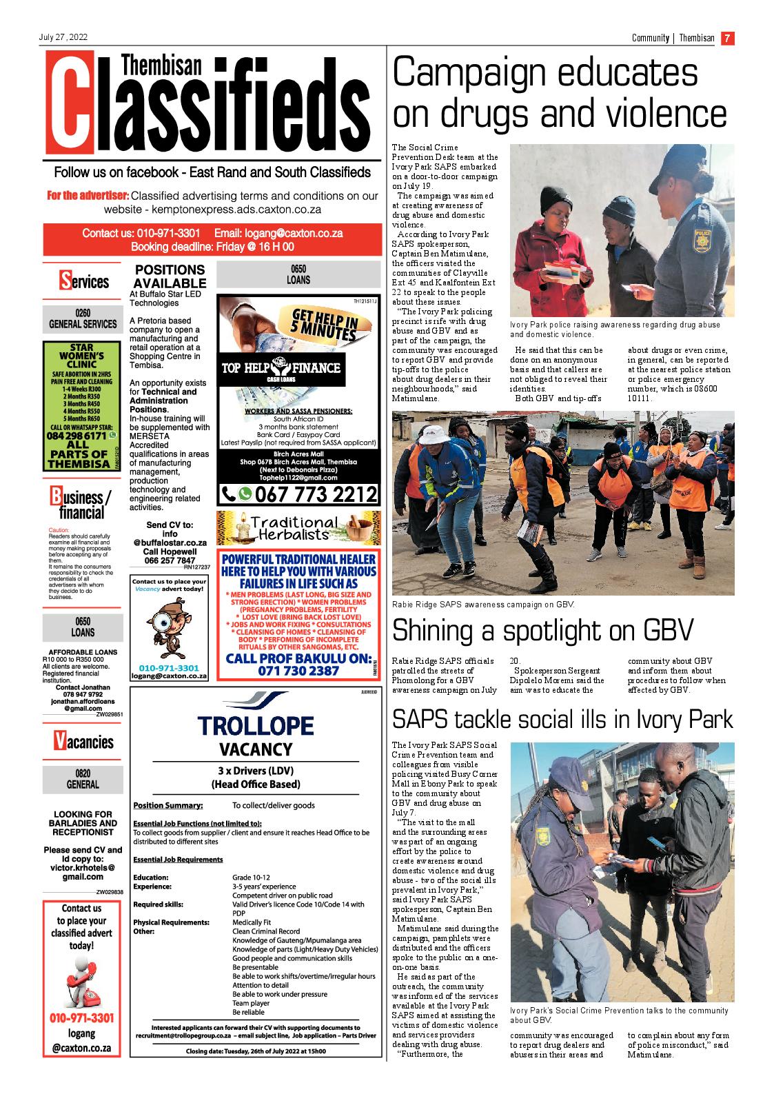The Thembisan 27 July 2022 page 7