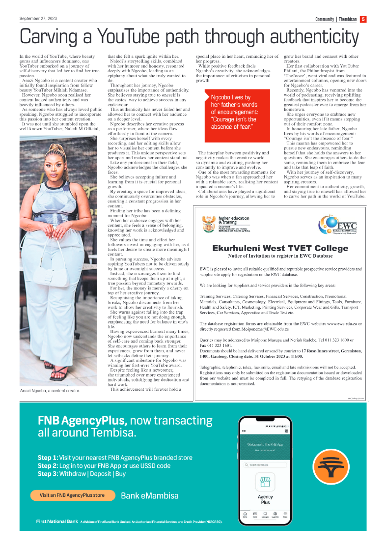 The Thembisan 27 September 2023 page 5