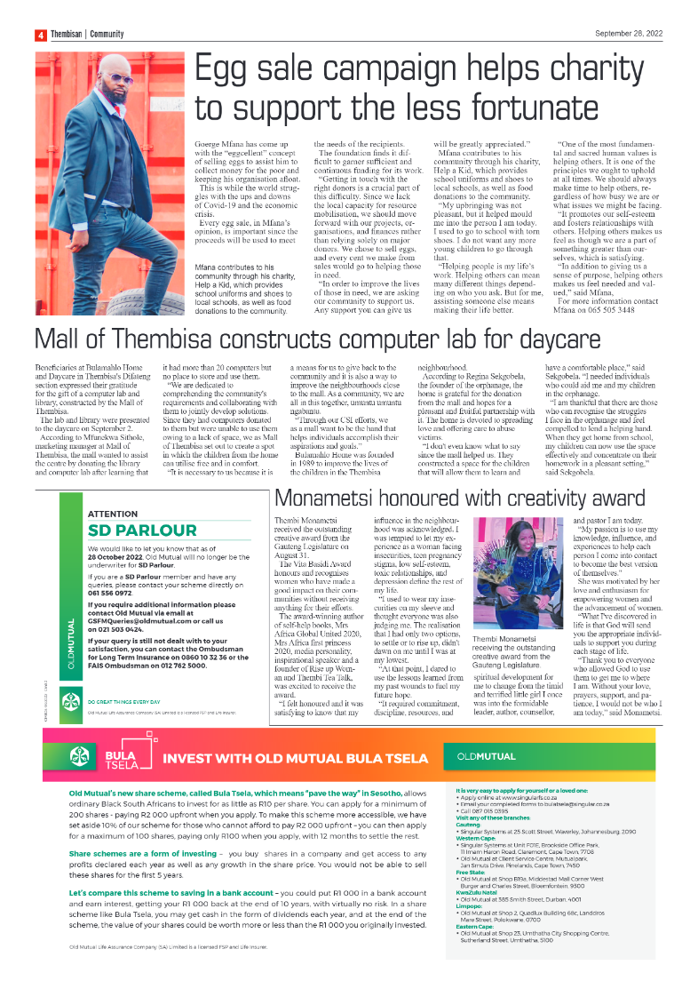 The Thembisan 28 Sep 2022 page 4