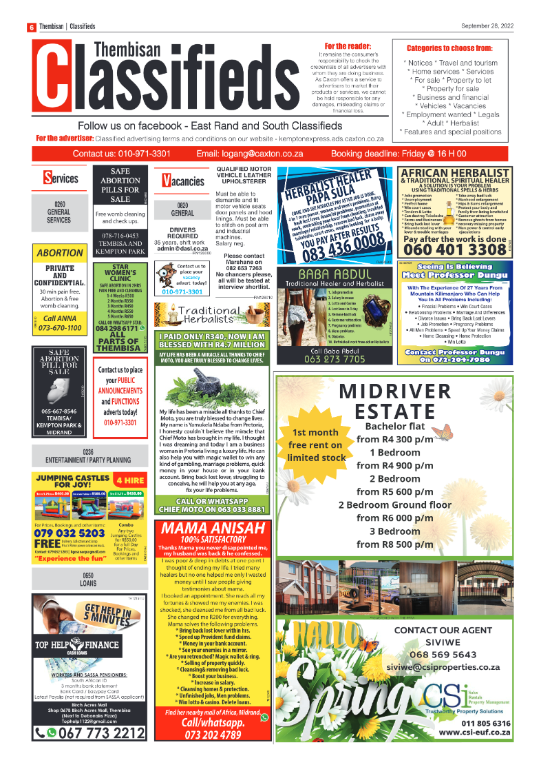The Thembisan 28 Sep 2022 page 6