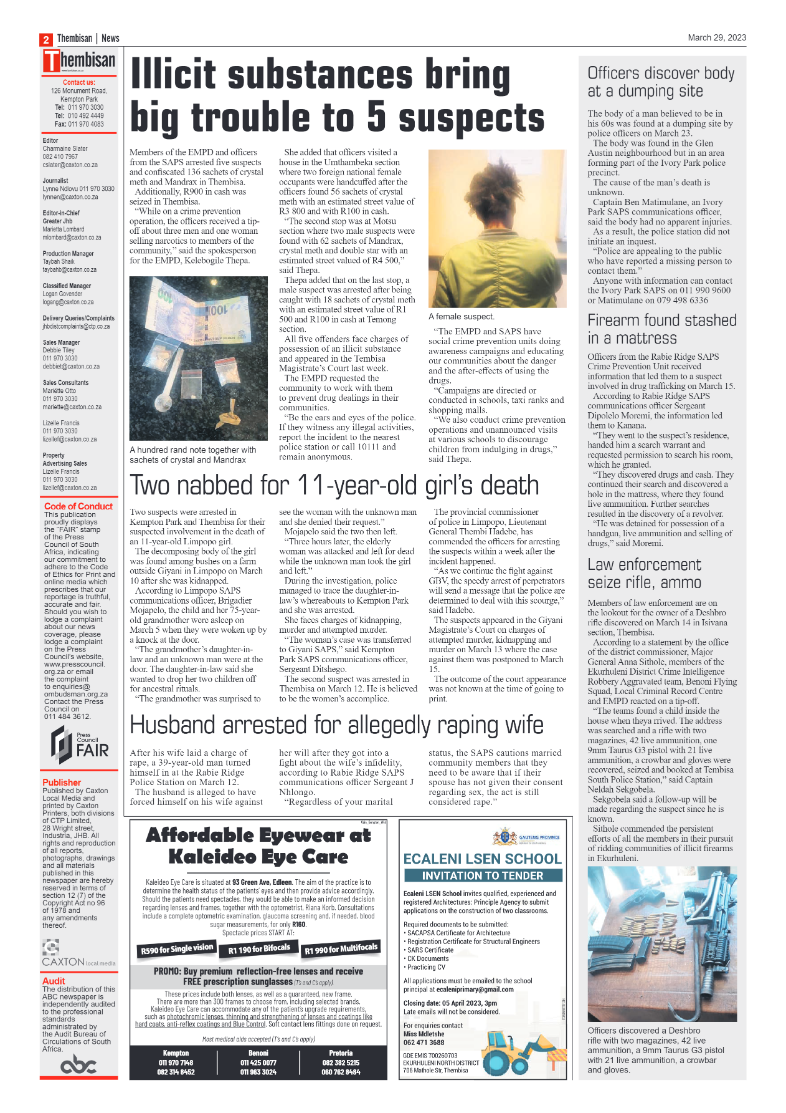 The Thembisan 29 March 2023 page 2