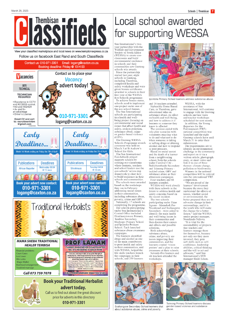The Thembisan 29 March 2023 page 7
