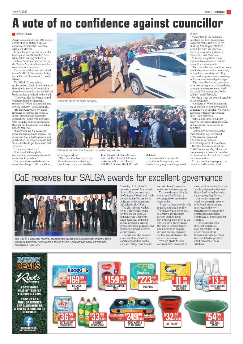 The Thembisan 7 June 2023 page 3