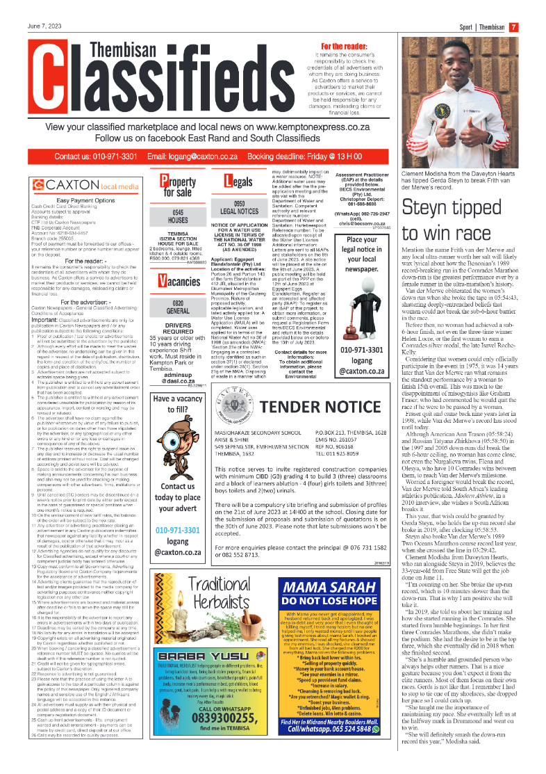 The Thembisan 7 June 2023 page 7