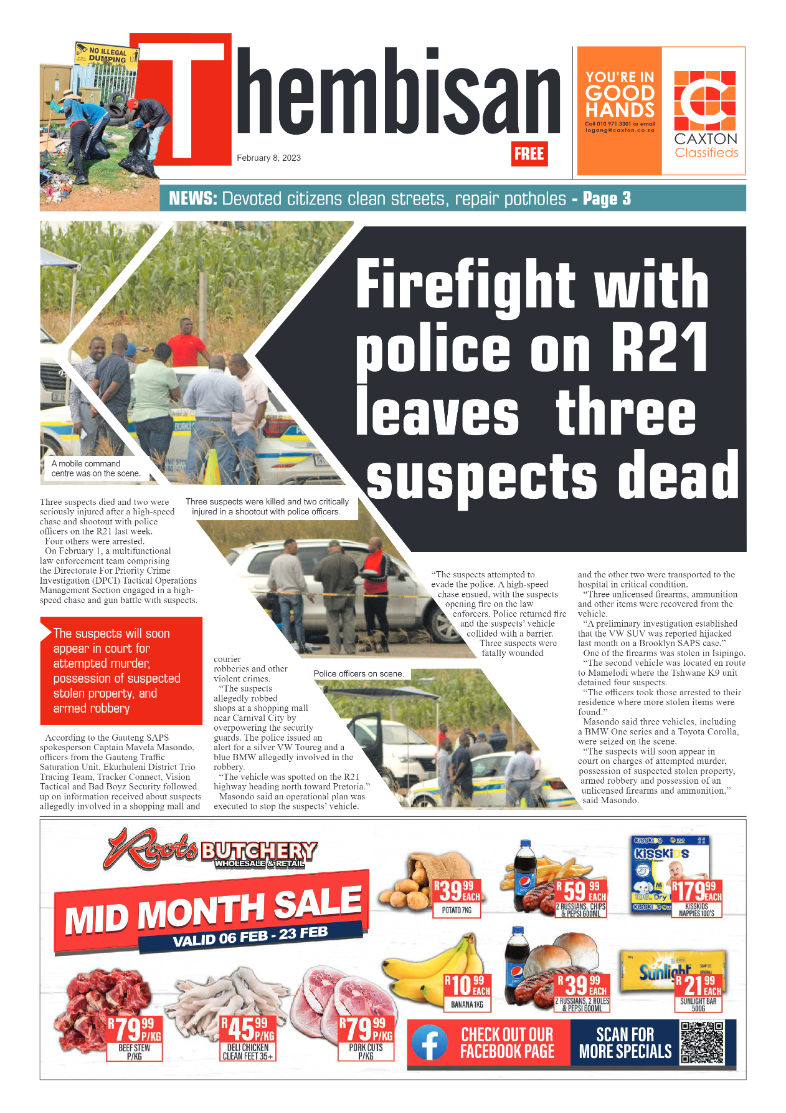The Thembisan 8 February 2023 page 1
