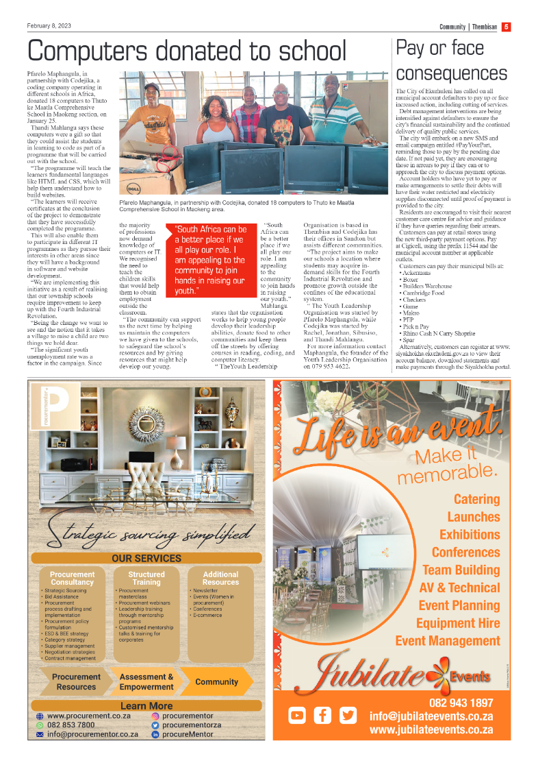 The Thembisan 8 February 2023 page 5