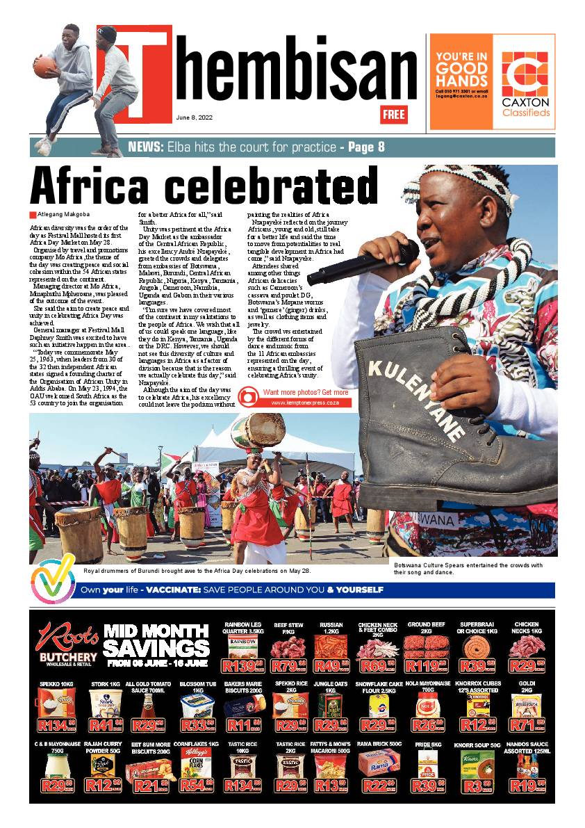 The Thembisan 8 June 2022 page 1