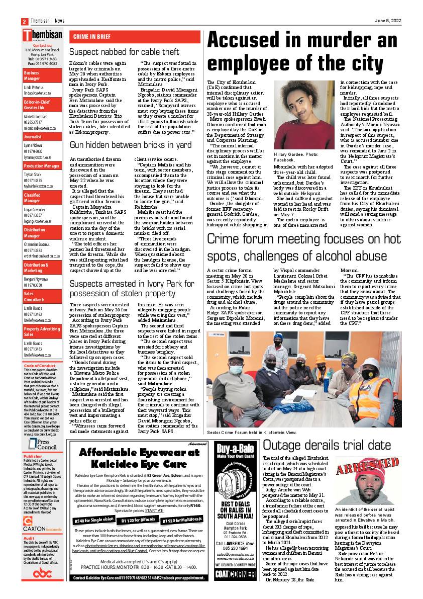 The Thembisan 8 June 2022 page 2