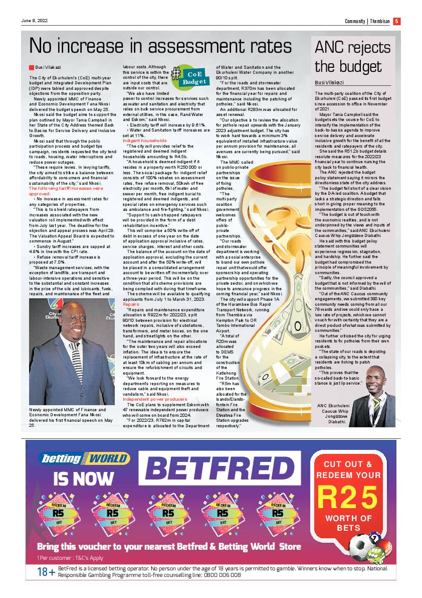 The Thembisan 8 June 2022 page 5