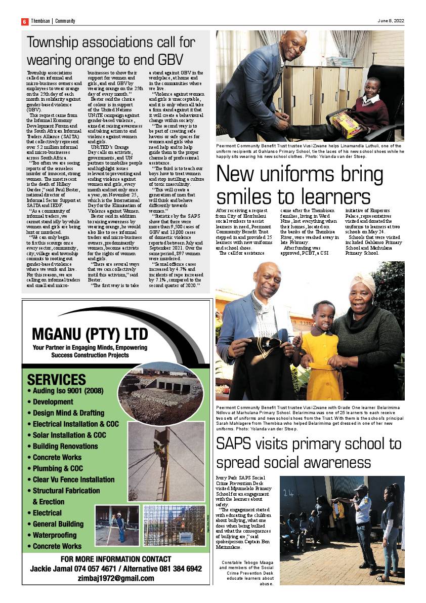 The Thembisan 8 June 2022 page 6