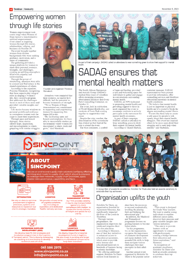 The Thembisan 8 November 2023 page 4