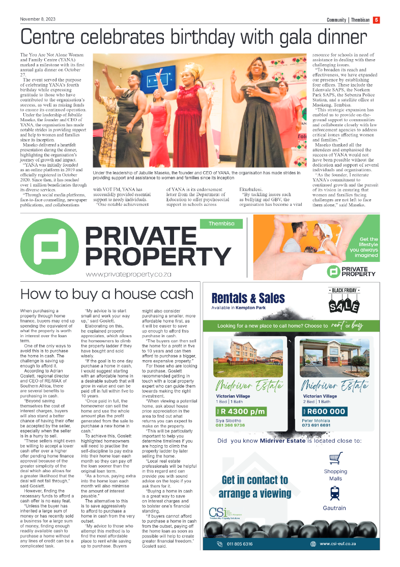 The Thembisan 8 November 2023 page 5