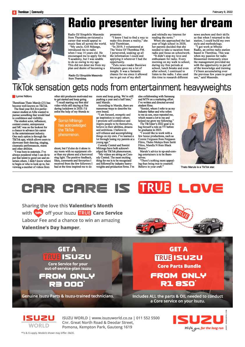 The Thembisan 9 February 2022 page 6