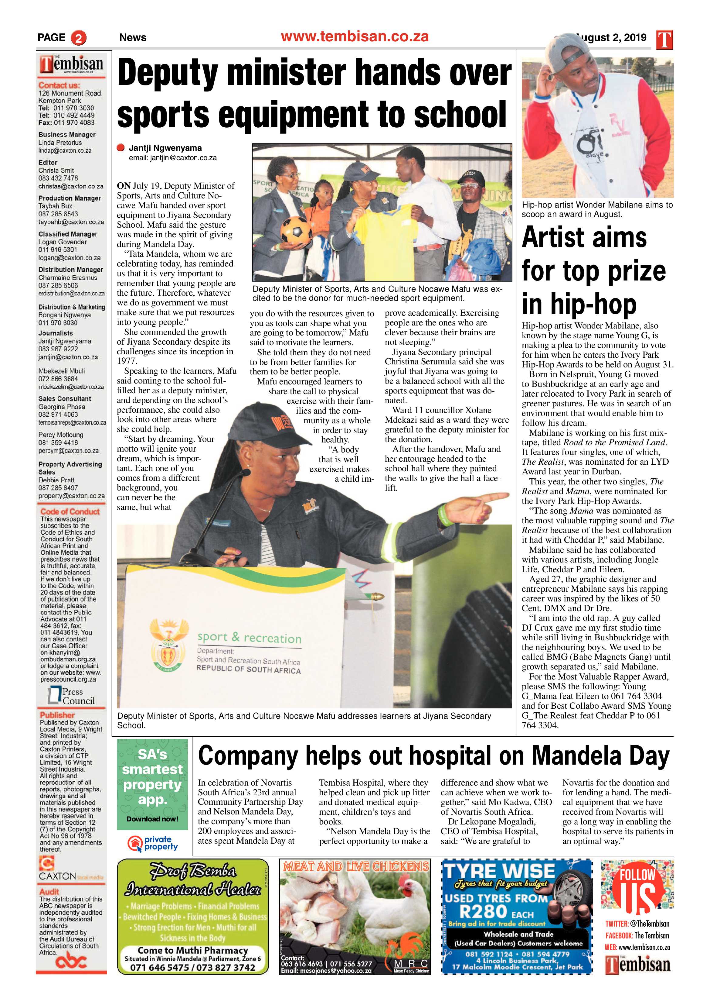 The tembisan 05 August 2019 page 2
