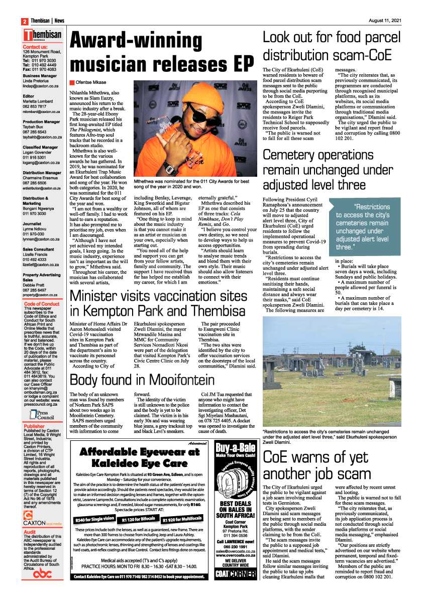 Thembisan 11 August 2021 page 2