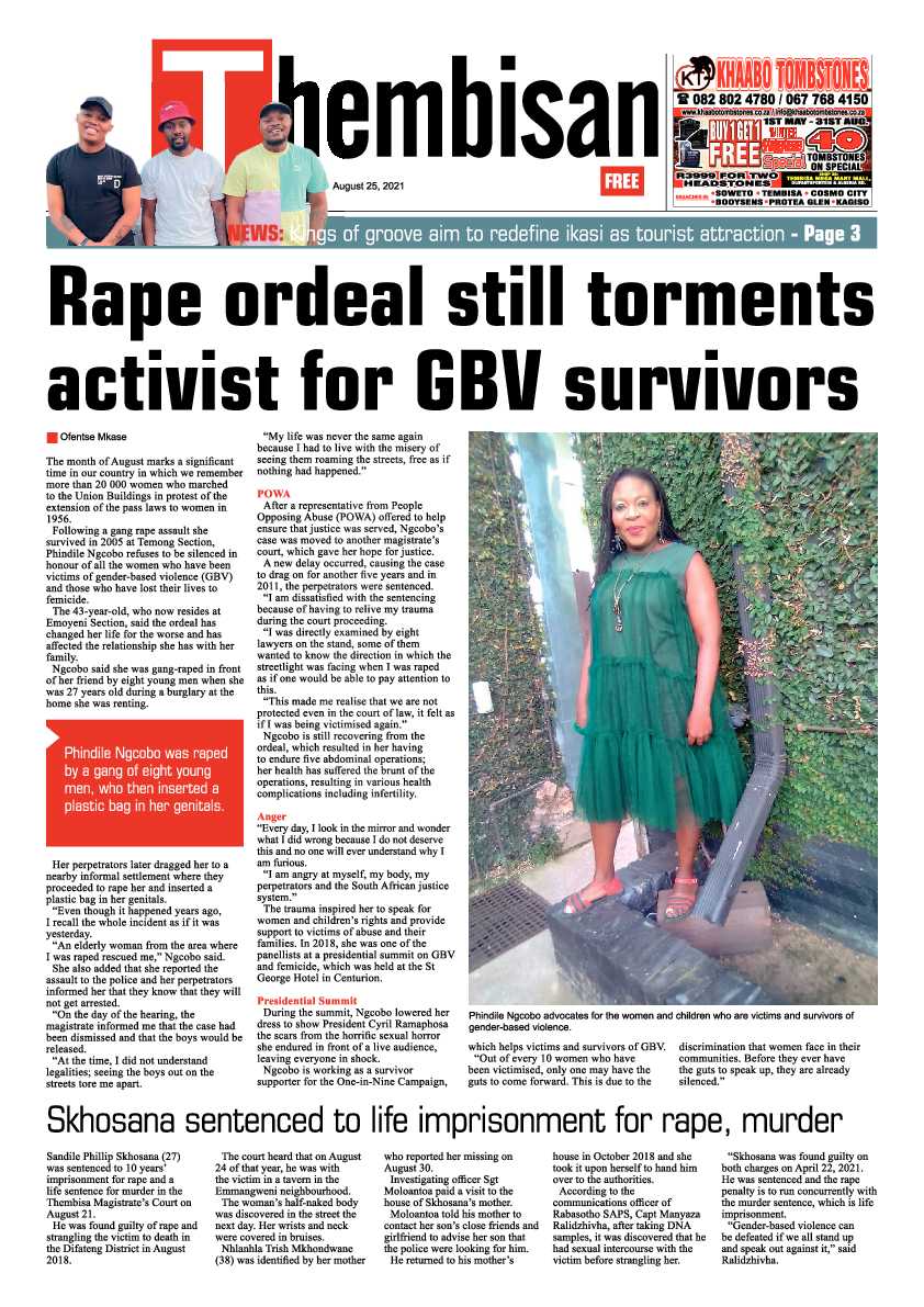Thembisan 25 August 2021 page 1