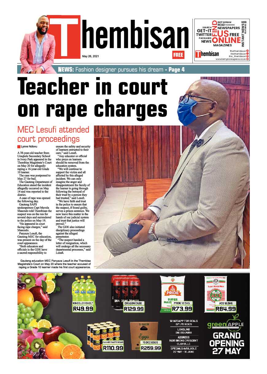Thembisan 26 May 2021 page 1