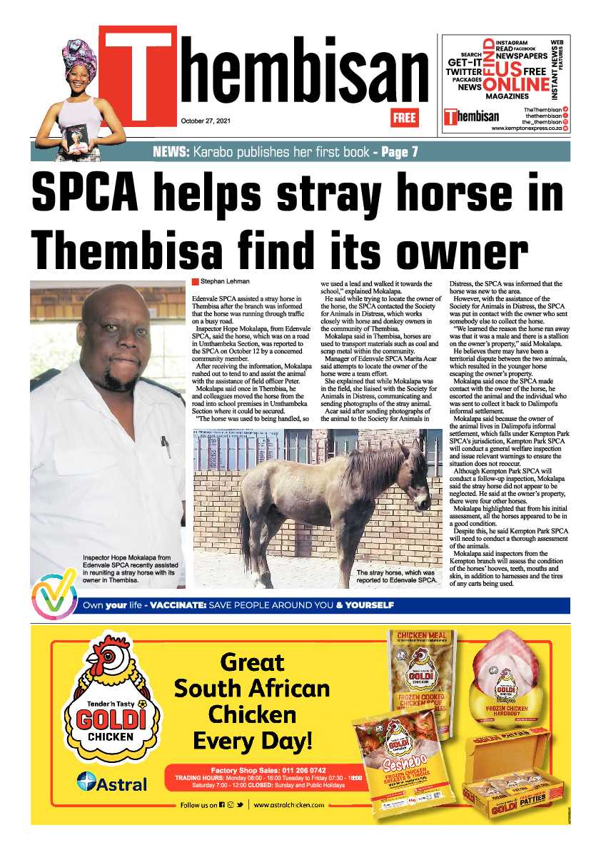 Thembisan 27 October 2021 page 1