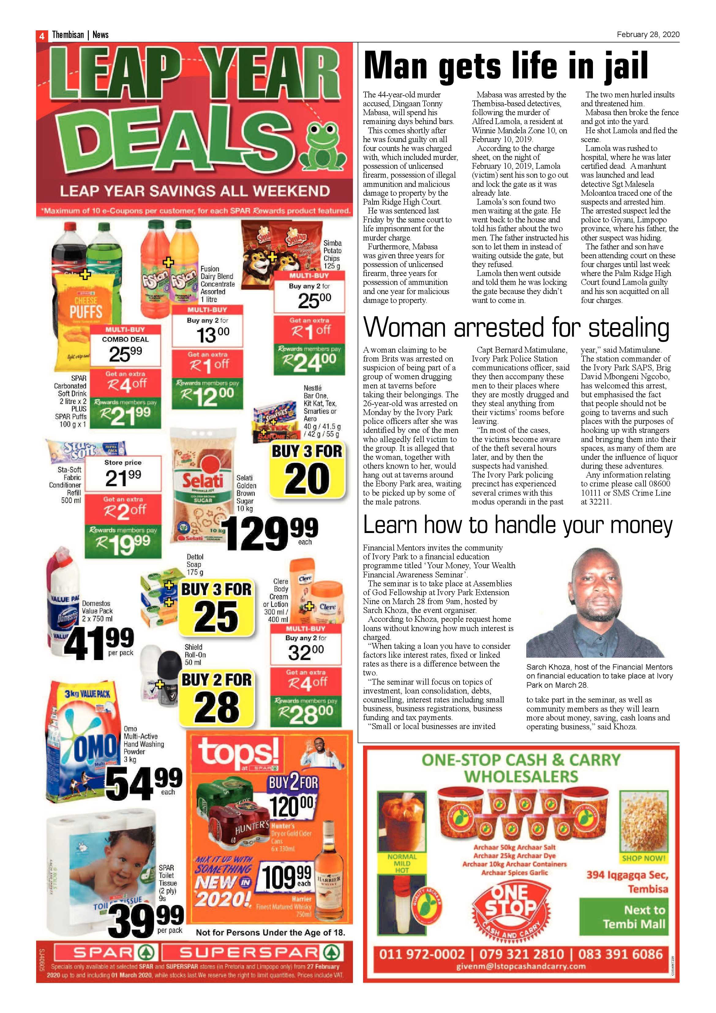The Thembisan 28 February 2020 page 4