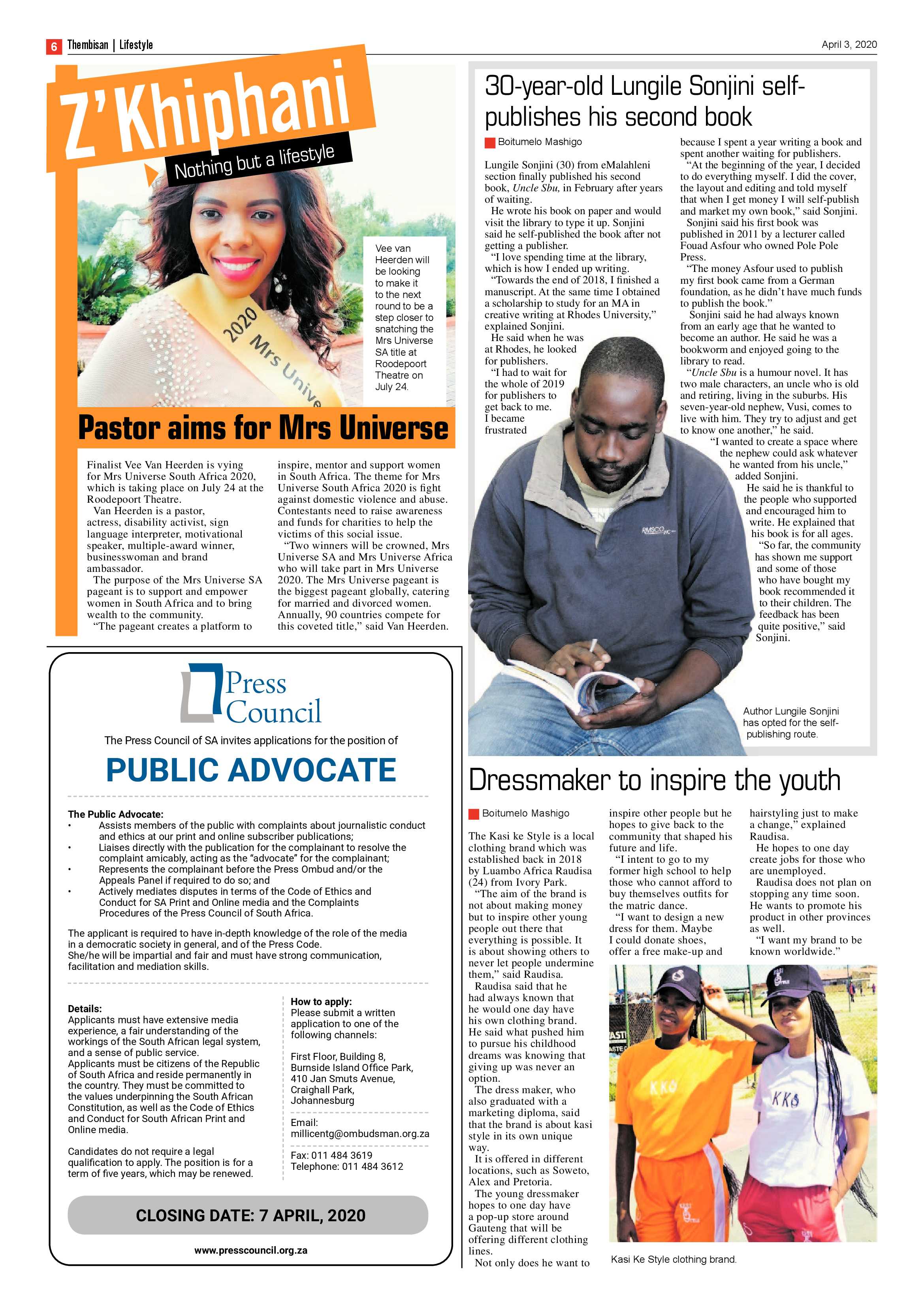 Thembisan 3 April 2020 page 6